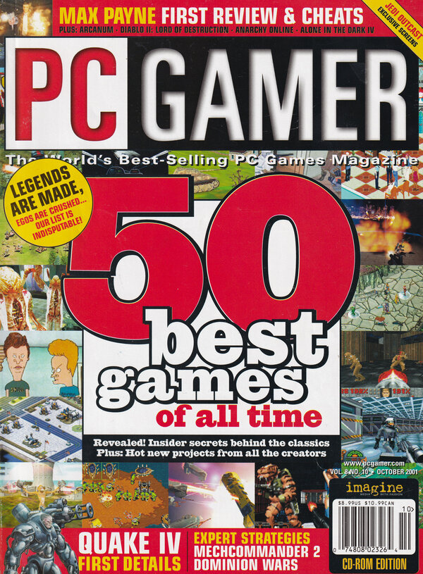 PC Gamer Issue 089 (October 2001) cover